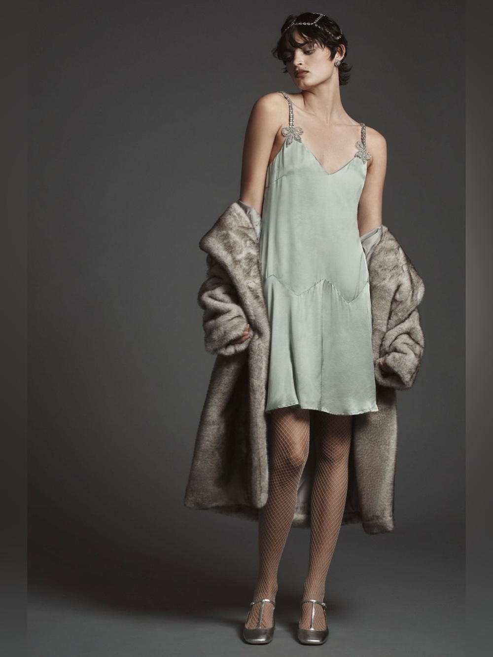 NWT Anthropologie Corey Lynn Calter Bow Strap Silky Mini Dress Size XL